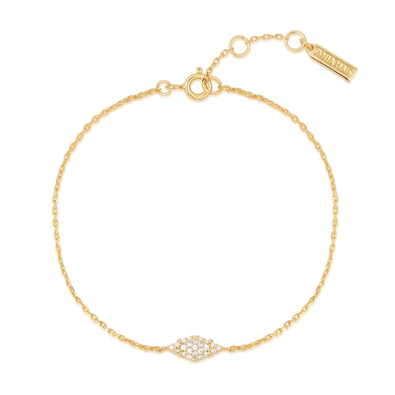  Dusk Divas - Zilver / 14kt GP - Zirkonia - 18,5cm